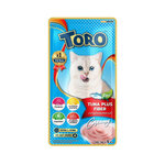 Toro แมวเลีย - ปลาทูน่าผสมไฟเบอร์ 15g. x 5 ชิ้น