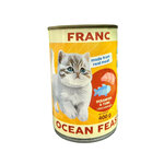 Franc FC53 อาหารเปียกแมว ปลาทะเลและปลาทูน่าในเยลลี่ 400 กรัม (1x24)