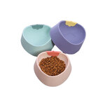 NKJ Black Cat BL38 ชามอาหารรูปสตรอเบอรี่ (คละสี)