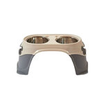 RC / AR3425 / ชามข้าวสุนัขแบบมีขาตั้ง - สีเทา