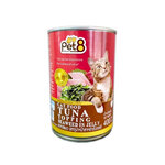 CC08 Pet8 ปลาทูน่าหน้าสาหร่ายในเจลลี่ 400 g.