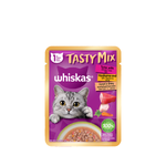W/K Tasty Mix T03 ปลาทูน่า+ปูอัดและแครอทในน้ำเกรวี่ 70g. (ชมพูอ่อน)