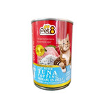CC06 Pet8 ปลาทูน่าหน้าปลาข้าวสารในเจลลี่ 400 g.