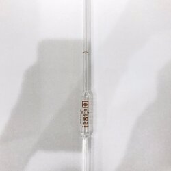 ปิเปตแก้วแบบกระเปาะ 10 ml Volumetric Pipette Class A "Qualicolor" Czech