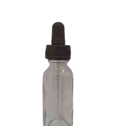 ขวดแก้วสีใส พร้อมจุกหยด ขนาด 30 มล.