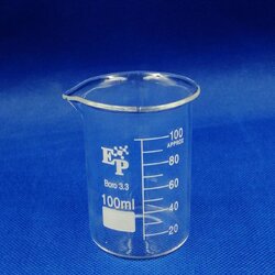 บีกเกอร์แก้วทนร้อน 100 ml Beaker "EP" จีน