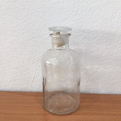 ขวดใส่สารสีใส ปากแคบ จุกแก้ว 250 ml Reagent bottle clear