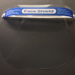 กระบังหน้าใส Face shield 32*22 cm สินค้านำเข้า (1 แพ็ค 10 ชิ้น)