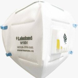 หน้ากากกันฝุ่น KN95 FFP1 แบบมีวาล์ว Lakeland รุ่น M100-V (25 ชิ้น/กล่อง)