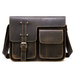 For You Leather [ราคาพิเศษ] LB70 กระเป๋าสะพายข้าง กระเป๋าผู้ชาย กระเป๋าหนังแท้ กระเป๋าทรงแมสเซนเจอร์ LB70