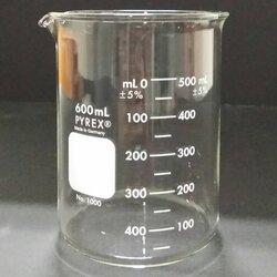 บีกเกอร์แก้วทรงเตี้ย 600 ml Beaker low-form "Pyrex"