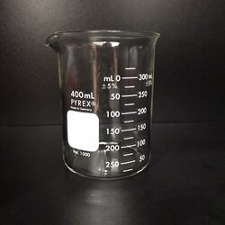 บีกเกอร์แก้วทรงเตี้ย 400 ml Beaker low-form "Pyrex"