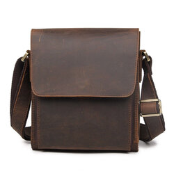 For You Leather LB37 กระเป๋าสะพายข้าง ผู้ชาย หนังแท้ นูบัค ขนาดพกพา LB37