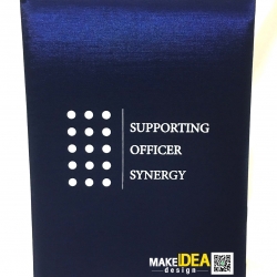 ปกผ้าไหมใส่เใบประกาศ ขนาด A4 แนวตั้ง