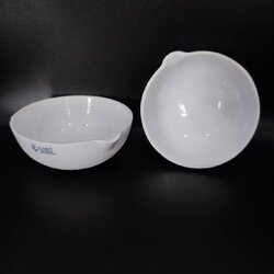 ชามระเหย ถ้วยกระเบื้องก้นกลม 50 ml Evaporation dish