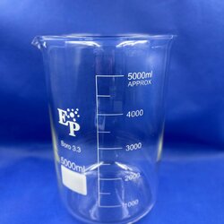 บีกเกอร์แก้วทนร้อน 5000 ml Beaker "EP" จีน