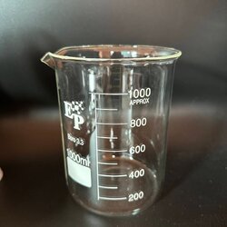 บีกเกอร์แก้วทนร้อน 1000 ml Beaker "EP" จีน