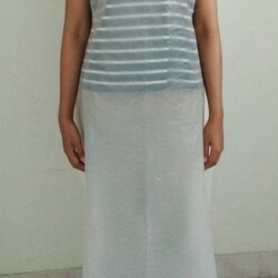 เอี๊ยมกันน้ำ พลาสติกสีใส Apron PE (1 ชิ้น)