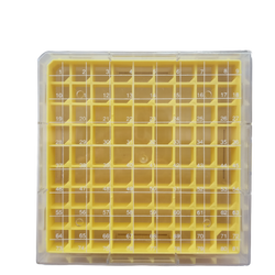 กล่องเก็บหลอดไมโครทิวป์ สำหรับแช่แข็ง 81 ช่อง Cryovial Storage Box 81-well