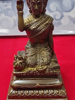 แม่นางกวัก รุ่น เศรษฐี1,000ล้าน หลวงปู่คีย์ ขนาด 3นิ้วเนื้อโลหะ