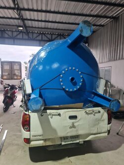 ถังกรองเหล็ก 48 นิ้ว (120x120x6 มม.)