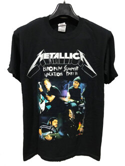 เสื้อวง Metallica European Summer Vavation Tour ปี 2008 Size S สินค้าลิขสิทธิ์แท้ 100%