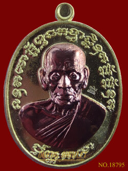 เหรียญเจริญพร 2 หลวงพ่อพัฒน์ ปุญญกาโม พิมพ์ครึ่งองค์ ทองเหลืองหน้ากาก