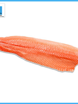 ปลาแซลมอนแล่ติดหนัง (สินค้าชั่งน้ำหนัก โปรดโทรสอบถามก่อนสั่งซื้อ)