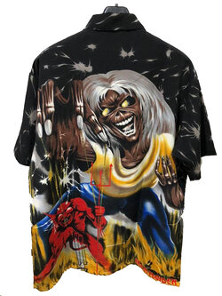 เสื้อวง Iron Maiden The Number Of The Beast Dragonfly Korea Size M