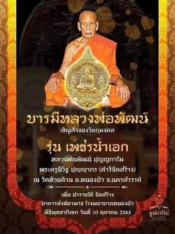 เหรียญพุทธศิลป์ รุ่น เพชรน้ำเอก(วัดสร้าง) เนื้อทองทิพย์