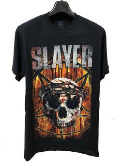เสื้อวง Slayer World Tour ปี 2015 Size M เสื้อทัวร์หน้างาน สินค้าลิขสิทธิ์แท้ 100%