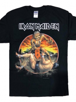 เสื้อวง Iron Maiden The Book Of Souls Japan Tour ปี 2016 Size L เสื้อทัวร์หน้างาน ลิขสิทธิ์แท้ 100%