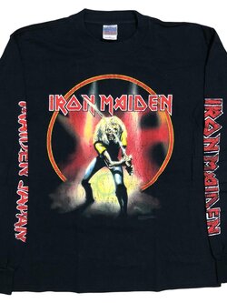 เสื้อวง Iron Maiden Japan Longsleeves ปี 2006 Size M ลิขสิทธิ์แท้ 100%