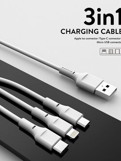 สายชาร์จ 3in1 Sendem M33 ชาร์จเร็ว 3A ประกันศูนย์ 1 ปี