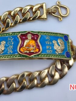 เลสพันล้าน2 เต็มองค์ หนัก 4 บาท รายการที่ 11 ชุบทอง ลงยาฟ้า