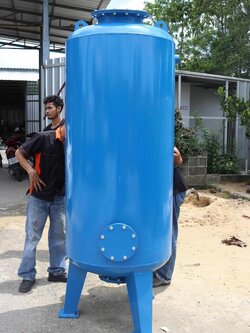 ถังกรองเหล็กขนาด40นิ้วหนา6มิล