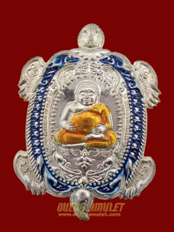 เหรียญพญาเต่าคูณทอง ปี62 เนื้ออัลปก้าลงยา 2 โค๊ต