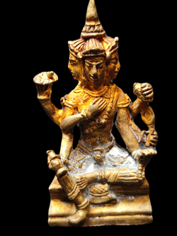 รูปหล่อพระพรหม 6 กร รุ่นซ่อมโบสถ์ หลวงปู่ผาด วัดไร่ จ.อ่างทอง ปี2553