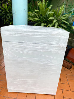 ขาตู้เฟอร์นิเจอร์ 24x12 นิ้ว สีขาว