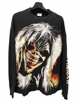 เสื้อวง Iron Maiden Brave New World Japan Tour ปี 2000 Size M เสื้อทัวร์หน้างาน ลิขสิทธิ์แท้ 100%