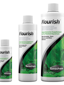 Seachem Flourish ปุ๋ยน้ำสูตรรวมสำหรับตู้ไม้น้ำ ขนาด 100ml 250ml 500ml