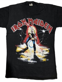 เสื้อวง Iron Maiden Maiden Japan Original Tour ปี 1981 Size S สินค้าลิขสิทธิ์แท้ 100%