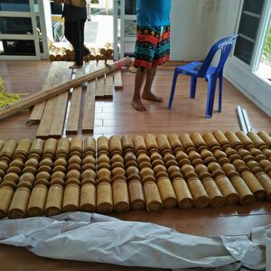 บันไดไม้สัก ราวบันไดไม้สัก ลูกนอนบันไดไม้สัก